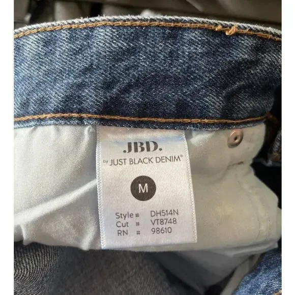 Sunflower Hand Painted Denim Shorts NWT Just Black Denim Medium - Picture 5 of 6